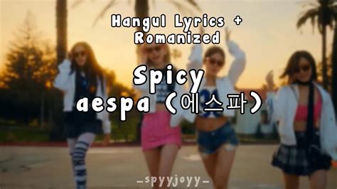 spicy aespa lyrics romanized